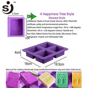 Onhand Soap Silicone Tree Rectangular Mold  Soap Molder