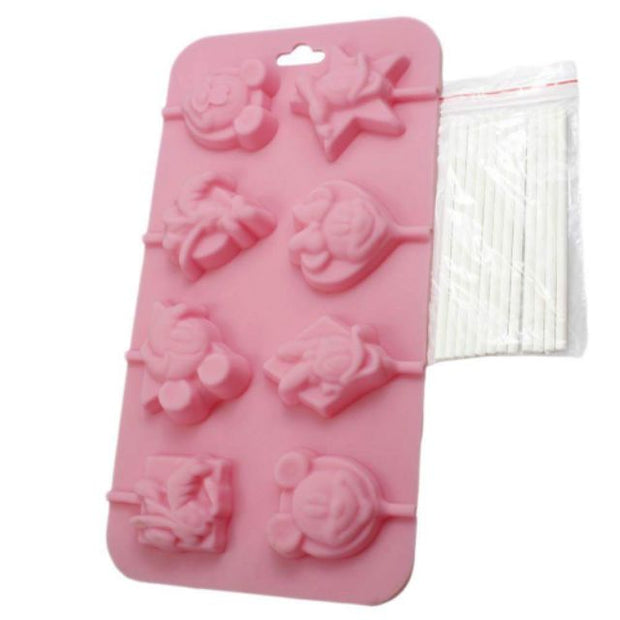Disney  Mickey Minnie Daisy Silicone Lollipop Molder Mould