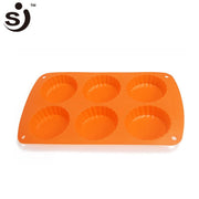 Onhand 6 Cavities Non-Stick Silicone Baking Muffin Cake Pan