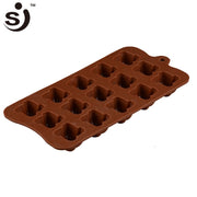 Onhand 15 Cavity Chines Knot Unique Silicone Mold Chocolate