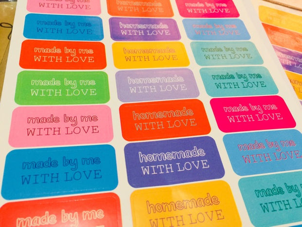 Homemade with Love Stickers