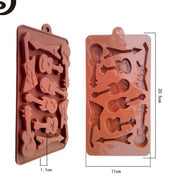 Onhand Guitars Music Instruments 3d Silicone Chocolate Mold