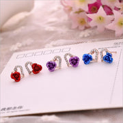 Flower Heart Earrings