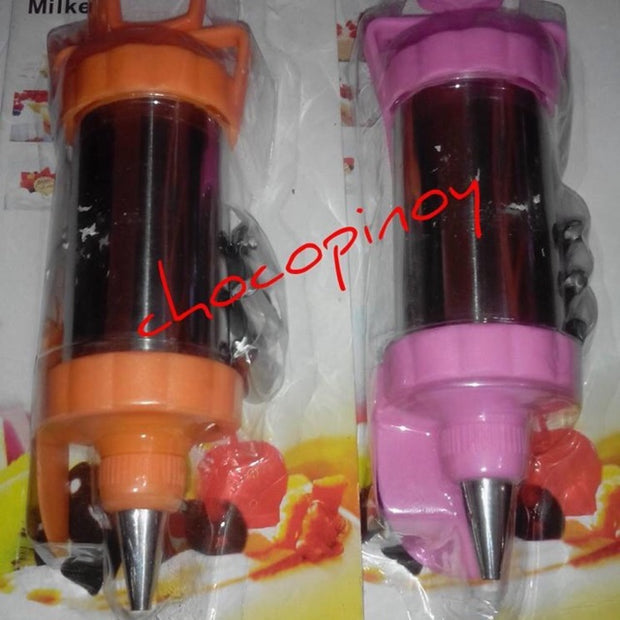 High-grade stainless steel syringe/Cake Deco Plunger w/4Tips