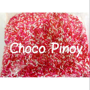 Onhand Red White Pink Valentine Sprinkles Vermicelli