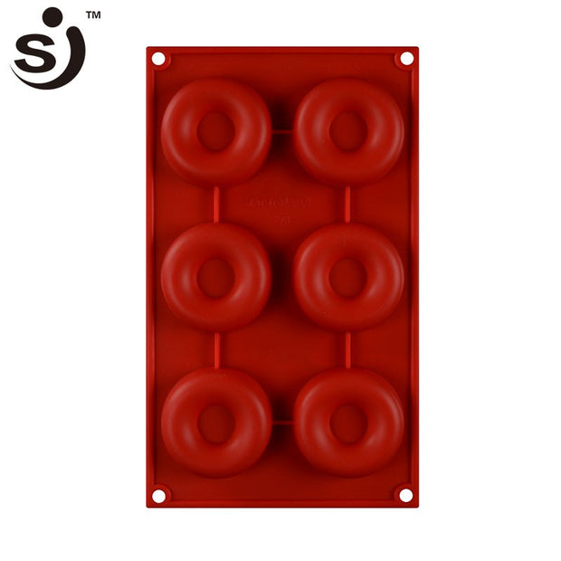 Onhand 6 DONUT Silicone Molder Cake Mould Pan Mold