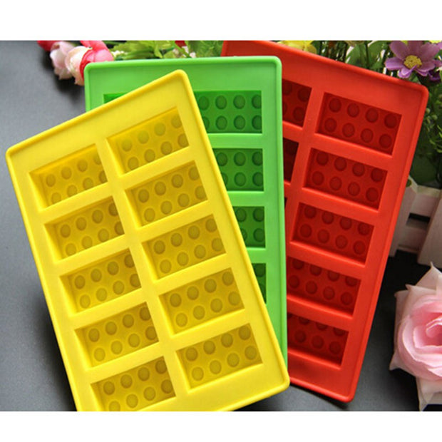 Lego Silicone Chocolate Ice Molder Baking Mold