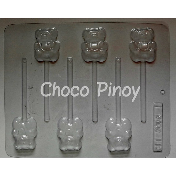 Bear 4 Chocolate Lollipop Molder