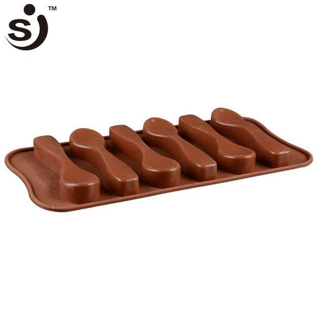 Onhand Chocolate Mold 6pcs Spoon Shape silicone spoon mould