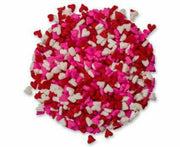 Red Pink White Heart Sprinkles