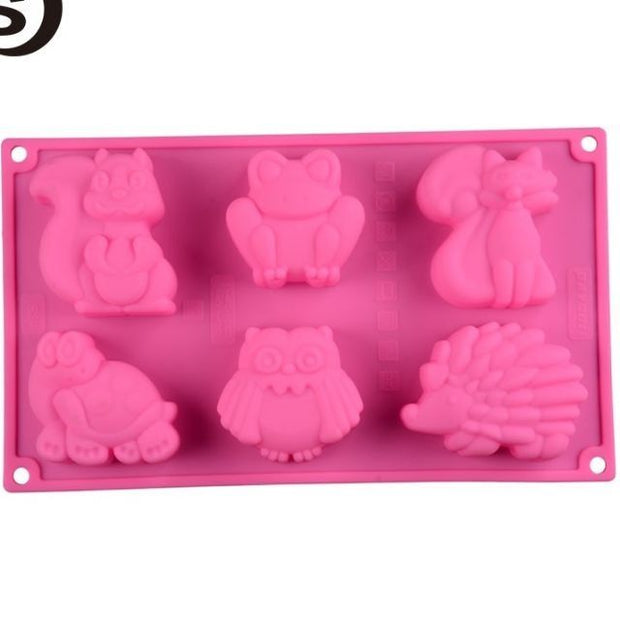 Onhand Animals Hedgehog Owl Squirrel Silicone Mold cake  Pop