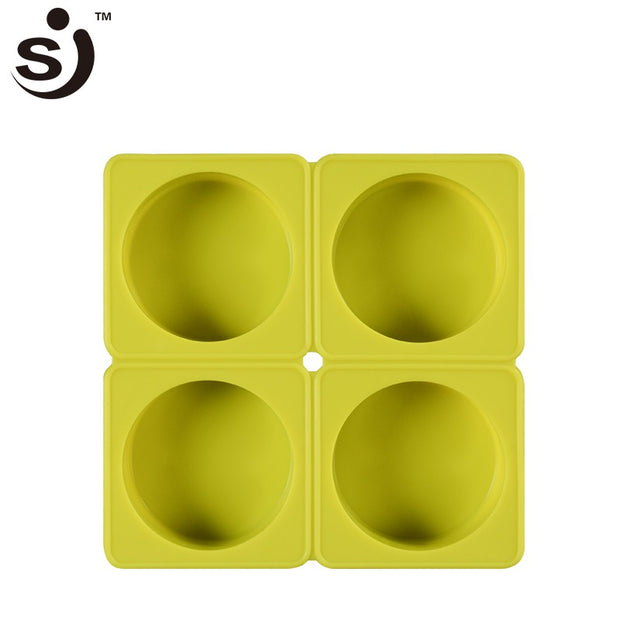 Onhand 4 Cavity Silicone Round Circle Mold Soap Moulds