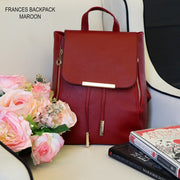 [FREE SHIPPING] Frances Backpack (Maroon)