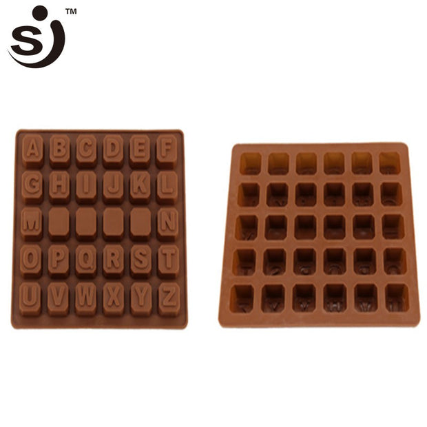 Onhand 30Mini Letters Alphabet Mould Silicone Chocolate Mold