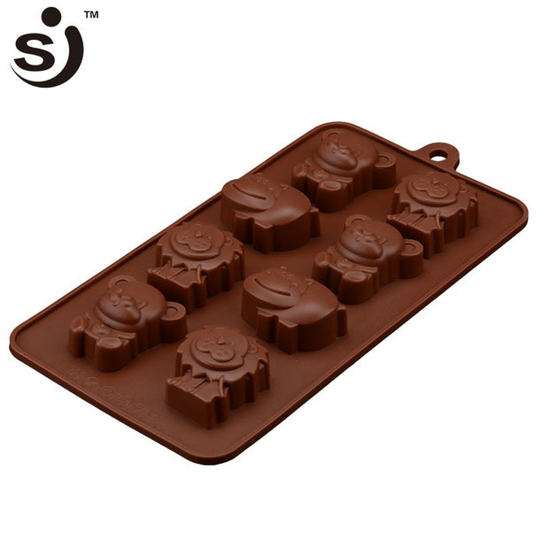 Onhand Animal Safari Shape Silicone Chocolate Mold Mould