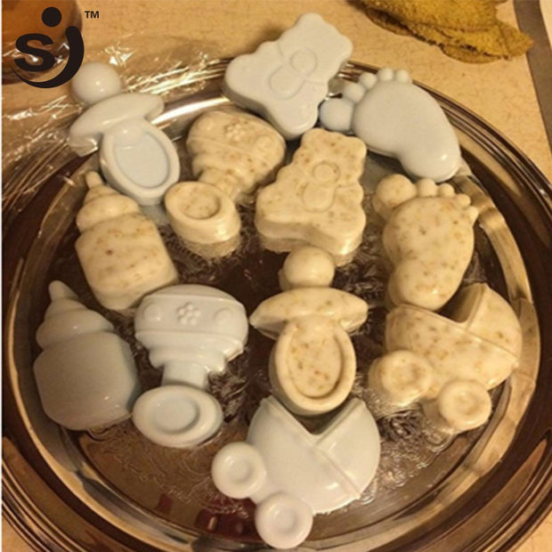Onhand Big Bear Carriages Bottle Feet Silicone Cake Mold