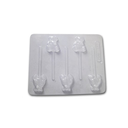Bear 3 Chocolate Lollipop Molder