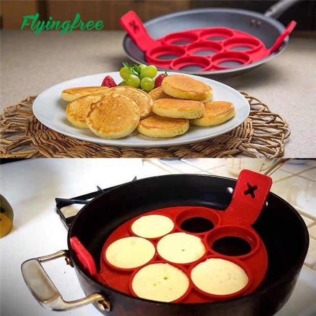 Non Stick Pancake and Egg Silicone Pan Flip Molder