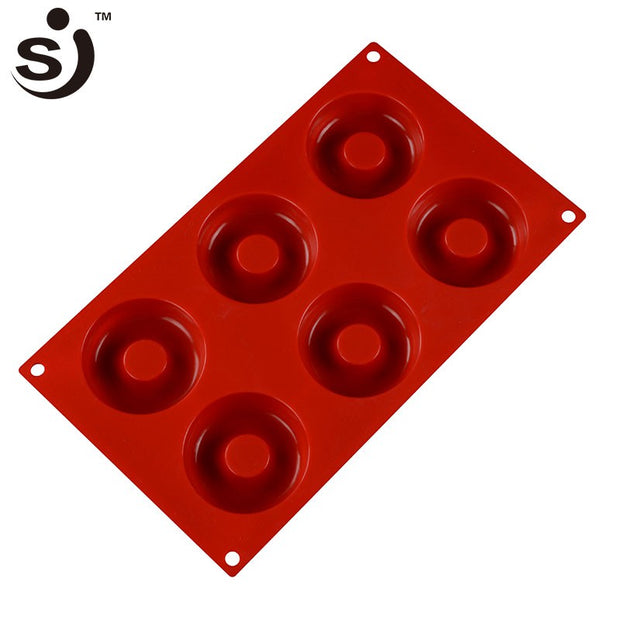 Onhand 6 DONUT Silicone Molder Cake Mould Pan Mold