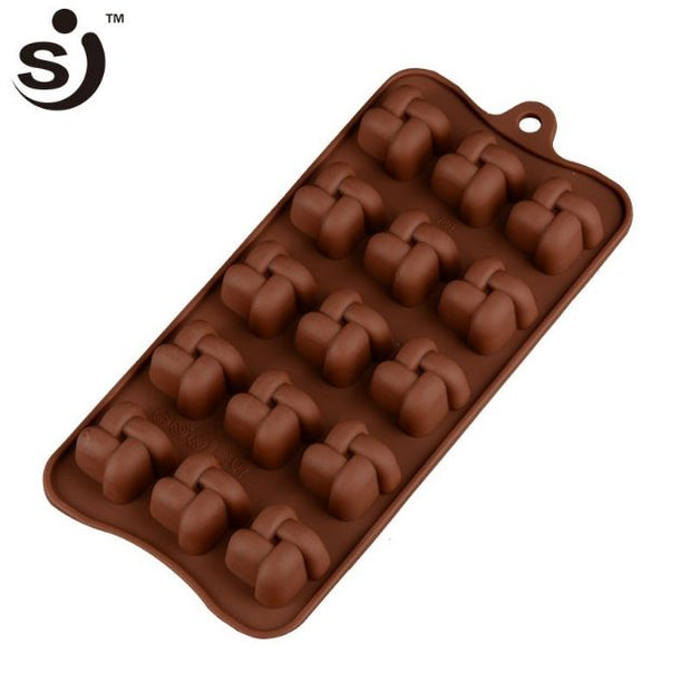 Onhand 15 Cavity Chines Knot Unique Silicone Mold Chocolate