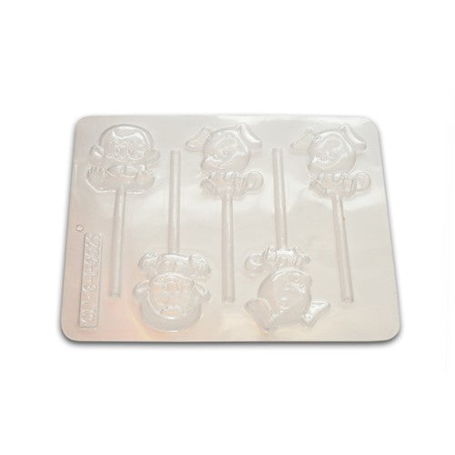 Dog and Monkey Lollipop Chocolate Molder