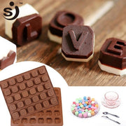 Onhand 30Mini Letters Alphabet Mould Silicone Chocolate Mold