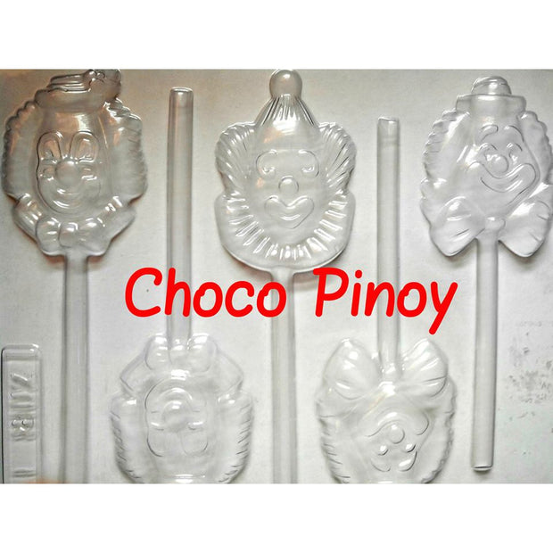 Clown Lollipop Chocolate Molder