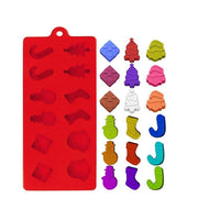 Onhand Christmas Tree Socks Snowman Santa Silicone Molder