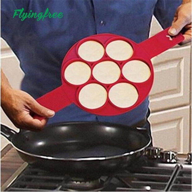 Non Stick Pancake and Egg Silicone Pan Flip Molder