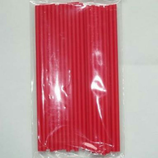 100pcs Red Lollipop Sticks (5.5inches)