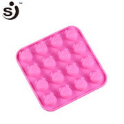 Onhand peppa pig silicone chocolate mold pig cake molder