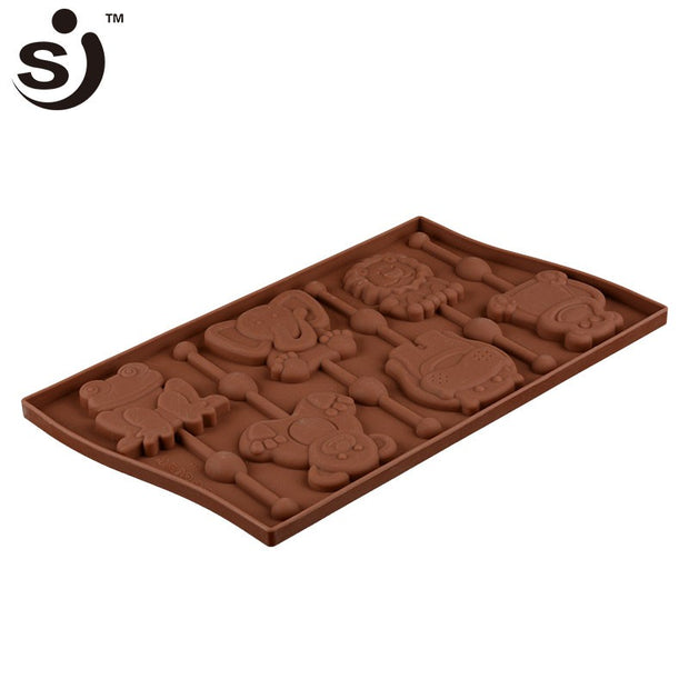 Onhand Big Bear Lion Elephant Safari Lollipop Silicone Mold