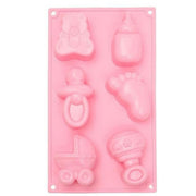 Onhand Big Bear Carriages Bottle Feet Silicone Cake Mold