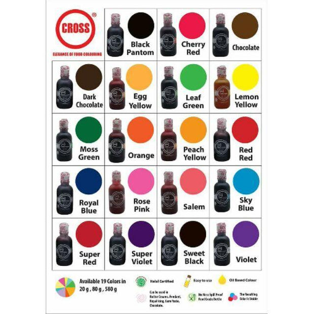 Cross Oil Based Food Color