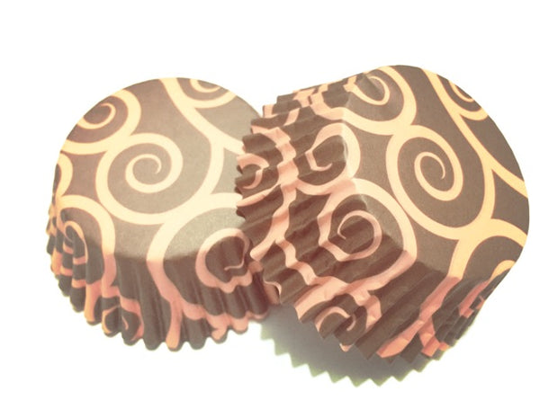200pcs Pink Swirl Design Cupcake Liner