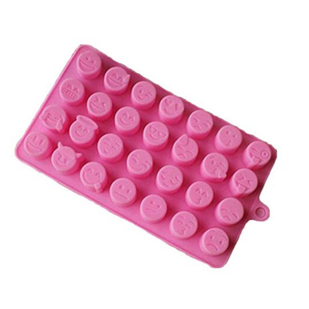 Onhand 28Cavity Emoji Emotion Smiley Silicone Chocolate Mold