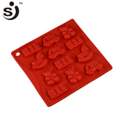 Onhand 16 Cavity Car Bear Lego Silicone Chocolate Mold  Baby