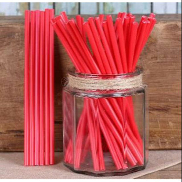 100pcs Red Lollipop Sticks (5.5inches)
