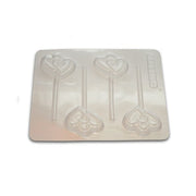 Two Hearts Lollipop Chocolate Molder