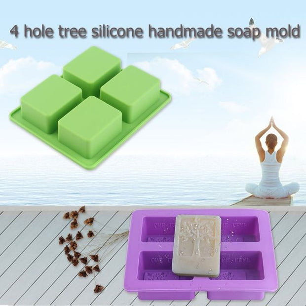 Onhand Soap Silicone Tree Rectangular Mold  Soap Molder
