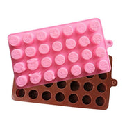 Onhand 28Cavity Emoji Emotion Smiley Silicone Chocolate Mold