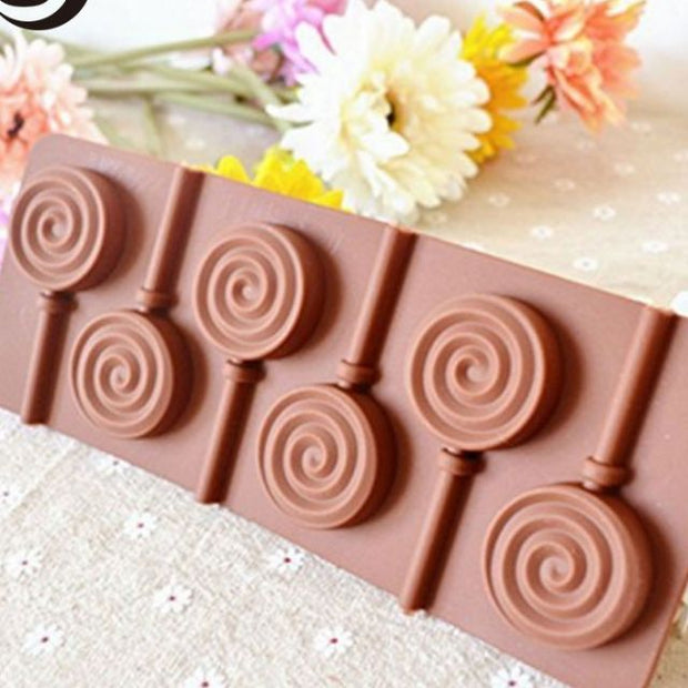 Onhand Circle Candy Lollipop Silicone Candy Mold For Party