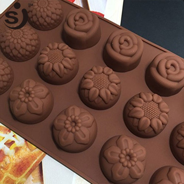 Onhand Food Grade Non-stick Flower Chocolate Silicone Mold