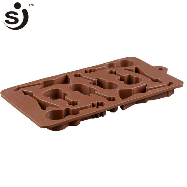 Onhand Guitars Music Instruments 3d Silicone Chocolate Mold