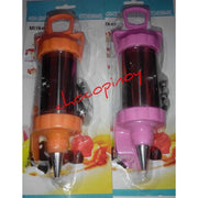 High-grade stainless steel syringe/Cake Deco Plunger w/4Tips