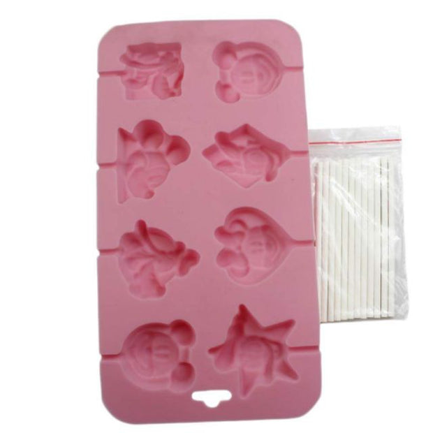 Disney  Mickey Minnie Daisy Silicone Lollipop Molder Mould