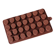 Onhand 28Cavity Emoji Emotion Smiley Silicone Chocolate Mold