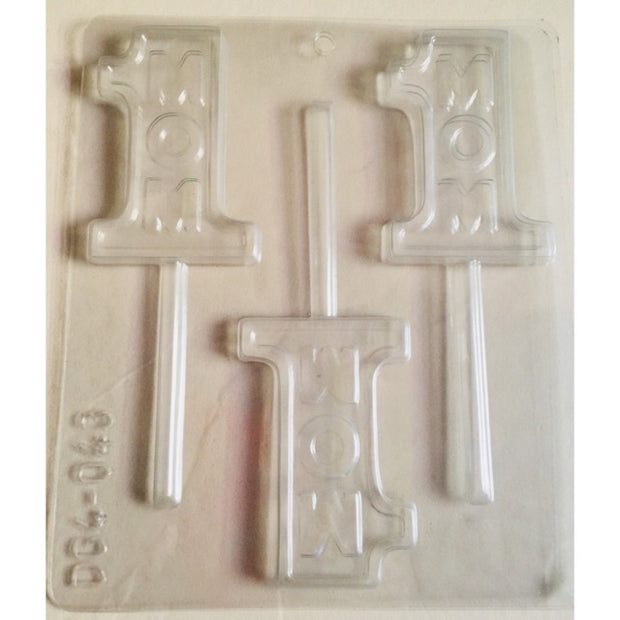 #1 Mom and #1 Dad Chocolate Lollipop Lolly Mould Mold Molder