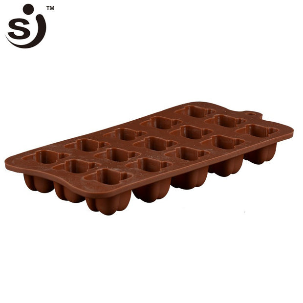 Onhand 15 Cavity Chines Knot Unique Silicone Mold Chocolate