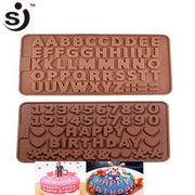 Onhand Alphabet and Number Set Silicone Mould Chocolate 2pcs